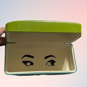 Kate Spade New York eyeglasses case aqua blue and green-used